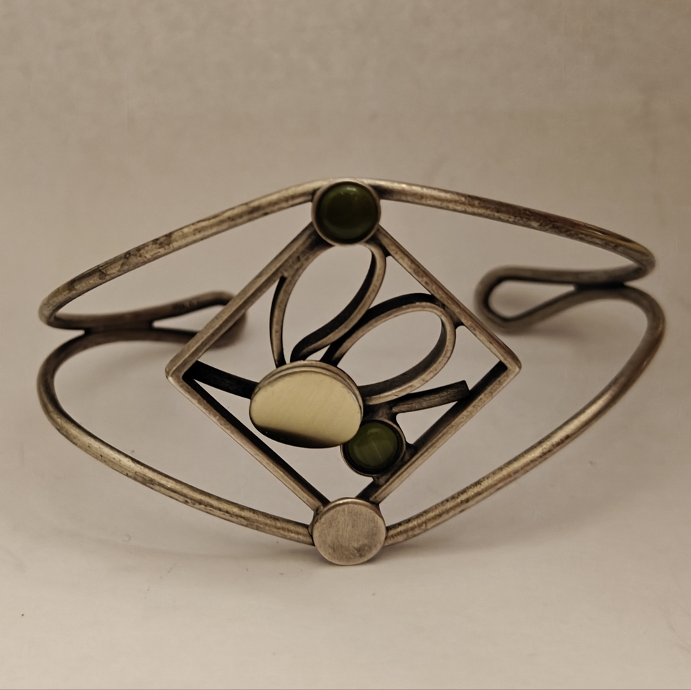 Christophe Poly Cuff Bracelet Modernist Minimalist Jewelry
